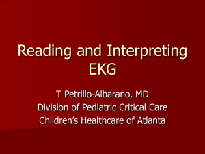 Reading and Interpreting EKG
