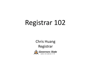 Registrar 101