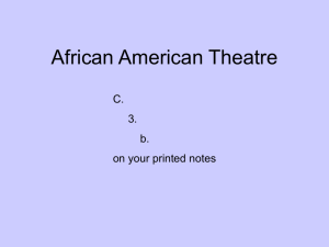 African American Theatre