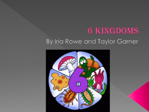 6 kingdoms - Hammonds Earth Science