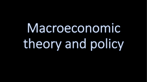 Macroeconomic theory and policy