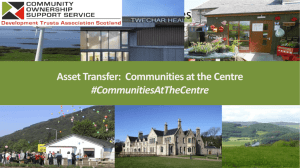 Asset Transfer / Twechar pt 1 - Community Ownership Support Service