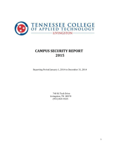 Annual Security Report - Tennessee College of Applied Technology