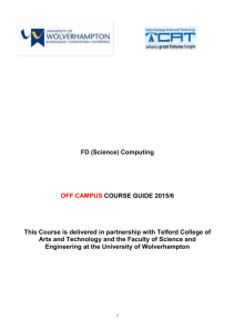 (Science) Computer Science at Telford College of Arts and Tech