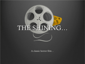 THE SHINING PowerPoint