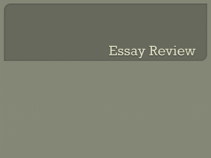 Expository Essay Review