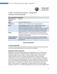 CJK-330-110-Community Corrections