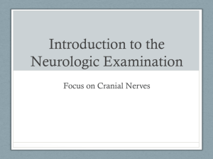 Introduction to the Neurologic Examination