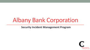 Security Incident Management Program