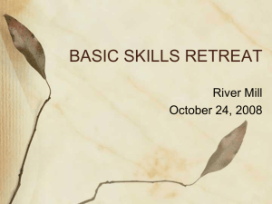 basic skills retreat - San Joaquin Delta College