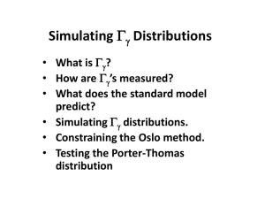 Simulation of G g distributions