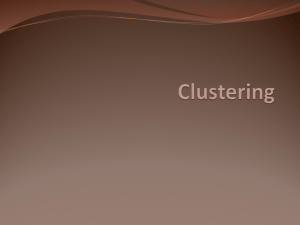 Clustering - anuradhasrinivas