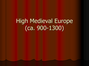 High Medieval Europe - Faculty Server Contact