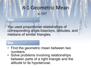 Geometric mean