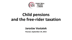 Jaroslav Vostatek - Child pensions and the free