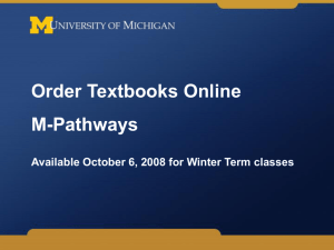 Ordering Textbooks O..