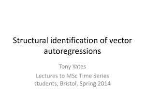 Structural identification of Vector Autoregressions