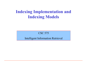 Indexing Models