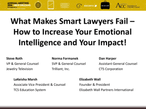 Program Material: What Makes Smart Lawyers Fail?