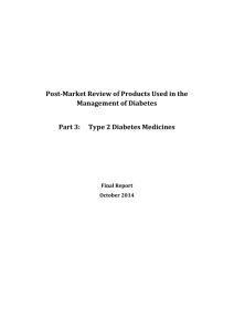 Part 5 – PBS Listing of Type 2 Diabetes Medicines (ToR 3)