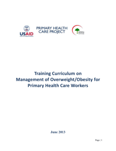 List of Abbreviations - Primary Health Care Iraq