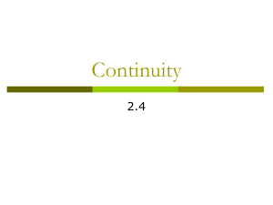 2.4 Continuity
