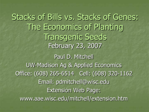 Stacks of Bills vs. Stacks of Genes
