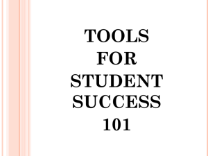 TOOLS FOR STUDENT SUCCESS 101 CHAPTER 2