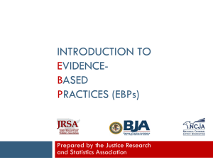 Introduction to Evidence-Based Practices (EBPs) Presentation