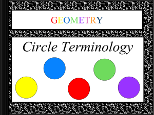 Chapter 10 Circle PPT Notes