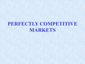 Definition of a Perfectly Competitive Market Cont