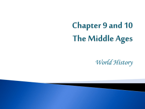 Chapter 12 The Middle Ages