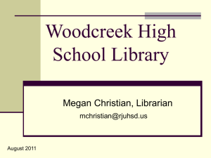 File - WOODCREEK HIGH SCHOOL LIBRARY