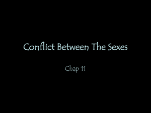 Conflict Between The Sexes