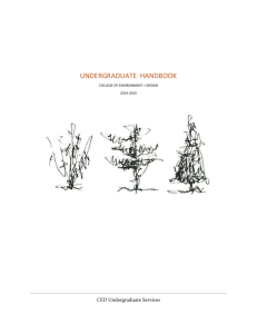 Undergraduate handbook - College of Environment + Design