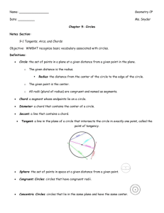 Notes 9-1 - SnyderGeometryCP