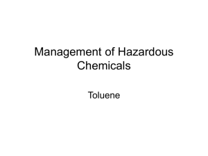 Handling of Hazardous Chemicals