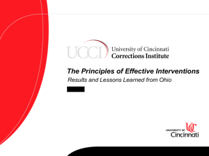 Effective Interventions…Lessons Learned