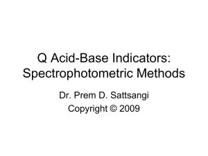 Q-Spectrophotometric Methods