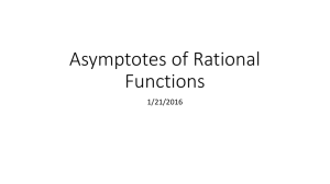 Asymptotes of Rational Functions