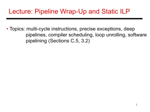 Integer pipeline FP pipeline
