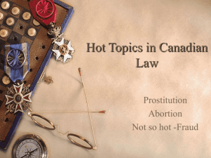 Hot Topics in Canadian Law