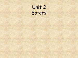 Unit 2 Esters test