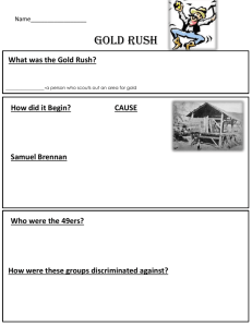 Gold Rush Notes and KEY