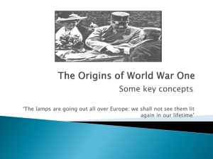 World War One Intro