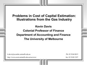 cost of capital estimation