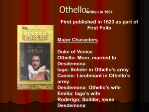 Introduction to Othello