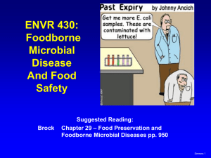 Sources of Foodborne Enteric Microbial Contamination