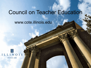 if - Council on Teacher Education