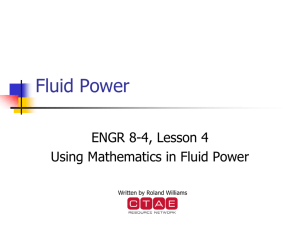 ENGR_8-4_Lesson 4- Mathematics in Fluid Power